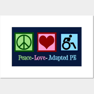 Peace Love Adapted P.E. Posters and Art